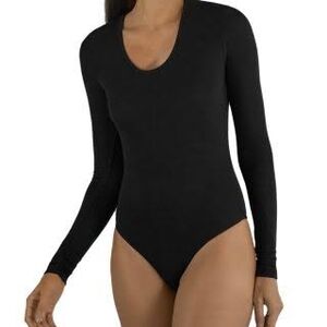 ATM Anthony Thomas Melillo Classic Black Bodysuit